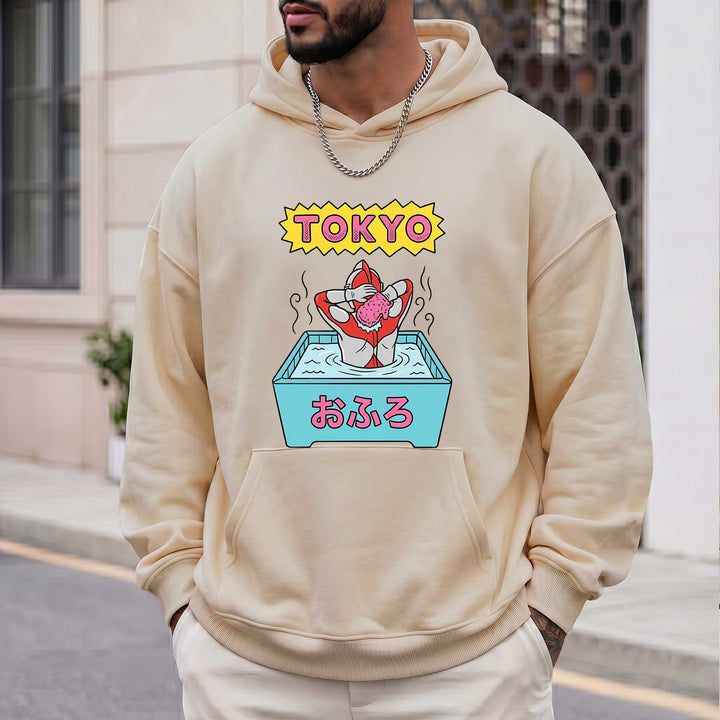 Tokyo Bath Graphic Hoodie – Japanese Pop Art Sweatshirt
