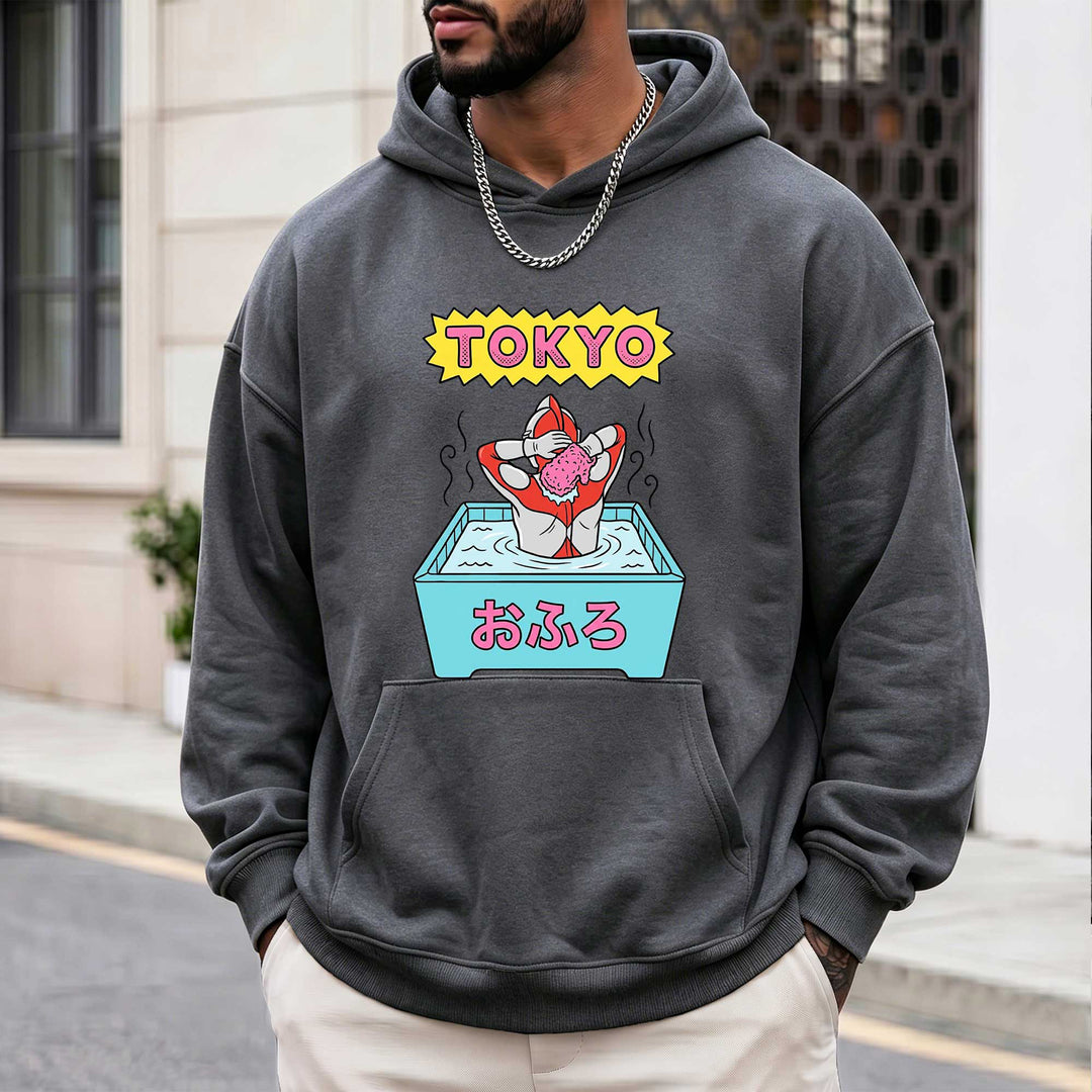 Tokyo Bath Graphic Hoodie – Japanese Pop Art Sweatshirt