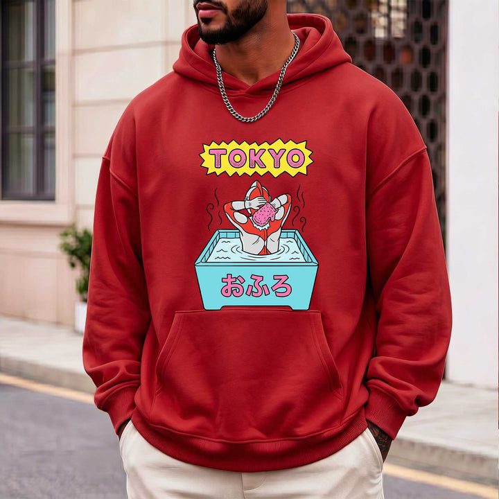 Tokyo Bath Graphic Hoodie – Japanese Pop Art Sweatshirt