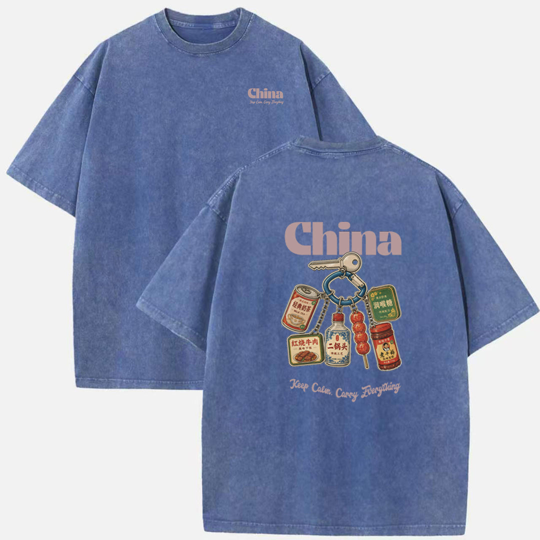 China Snack Keychain T-Shirt