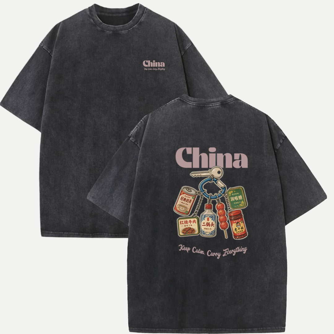 China Snack Keychain T-Shirt