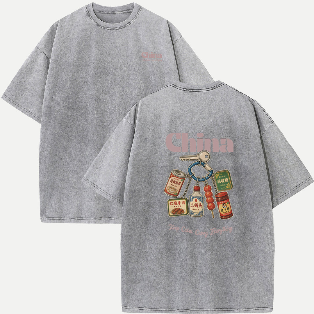 China Snack Keychain T-Shirt