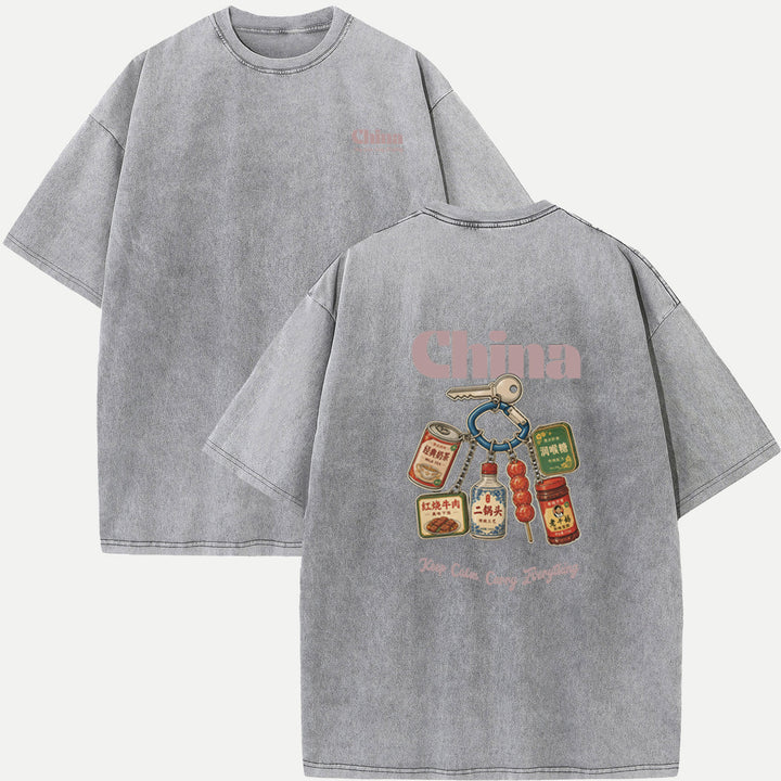 China Snack Keychain T-Shirt