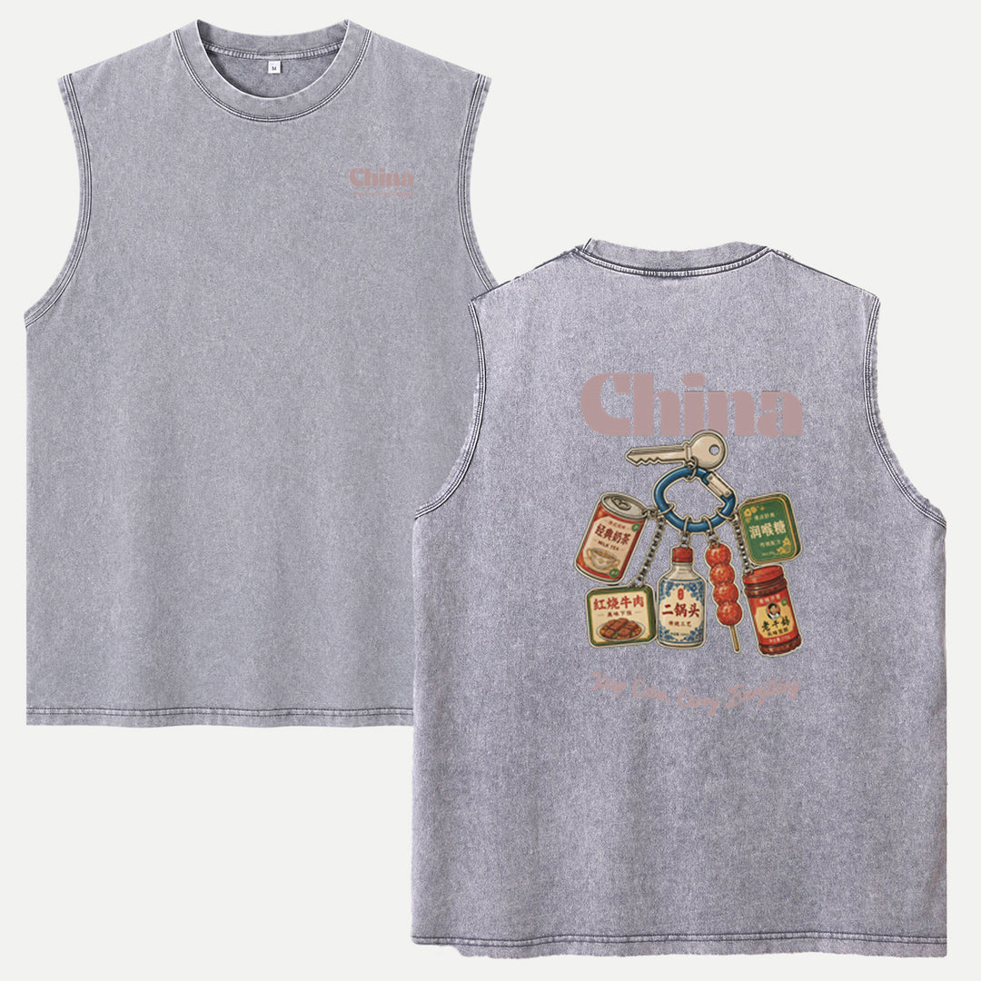 China Snack Keychain T-Shirt