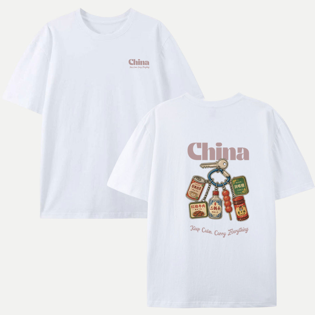 China Snack Keychain T-Shirt