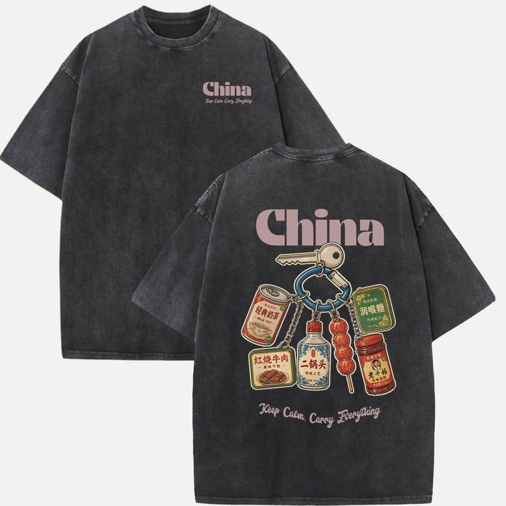 China Snack Keychain T-Shirt