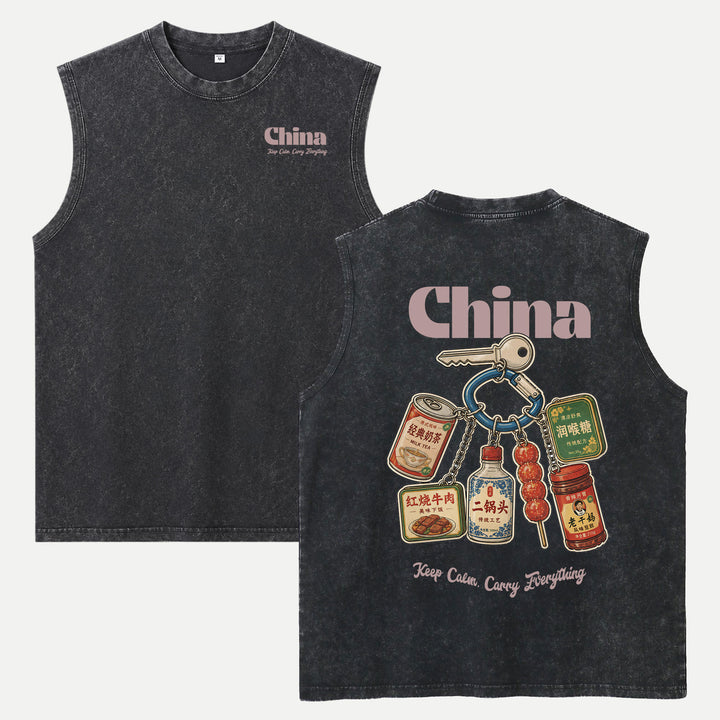 China Snack Keychain T-Shirt