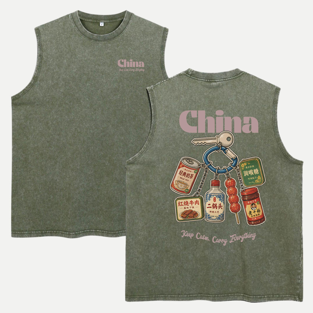 China Snack Keychain T-Shirt