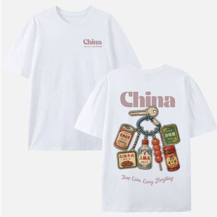 China Snack Keychain T-Shirt
