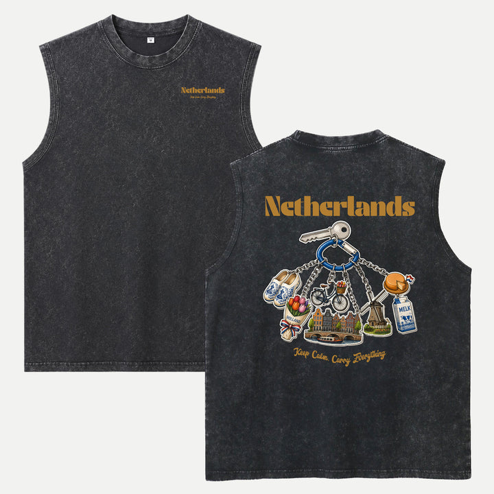 Netherlands Souvenir Keychain T-Shirt