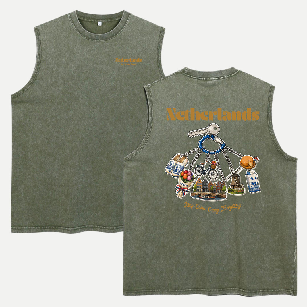 Netherlands Souvenir Keychain T-Shirt