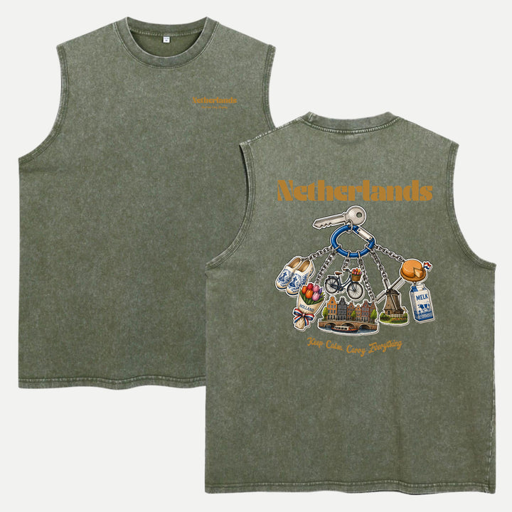 Netherlands Souvenir Keychain T-Shirt