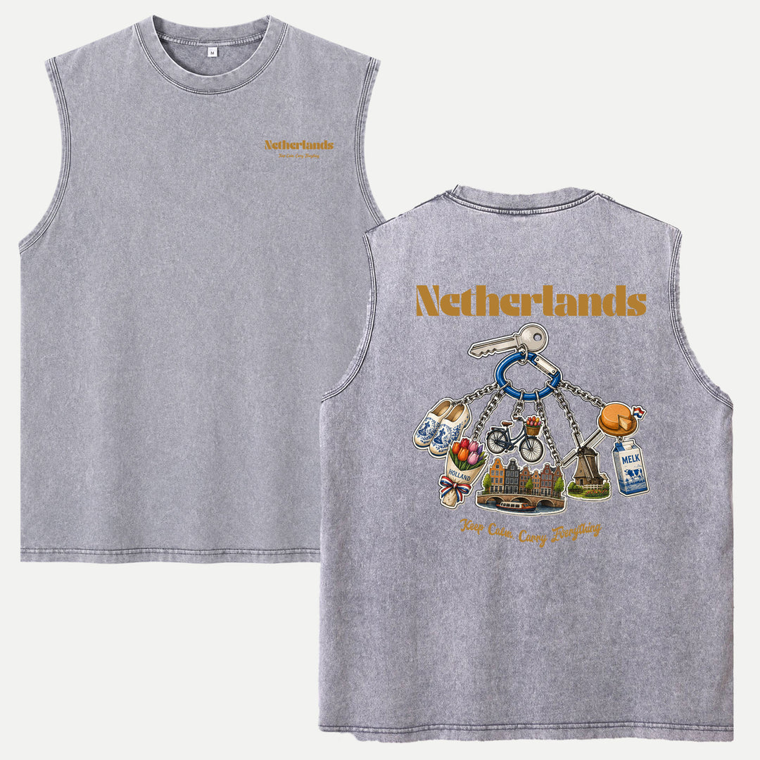 Netherlands Souvenir Keychain T-Shirt