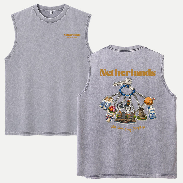Netherlands Souvenir Keychain T-Shirt