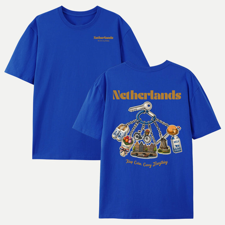 Netherlands Souvenir Keychain T-Shirt