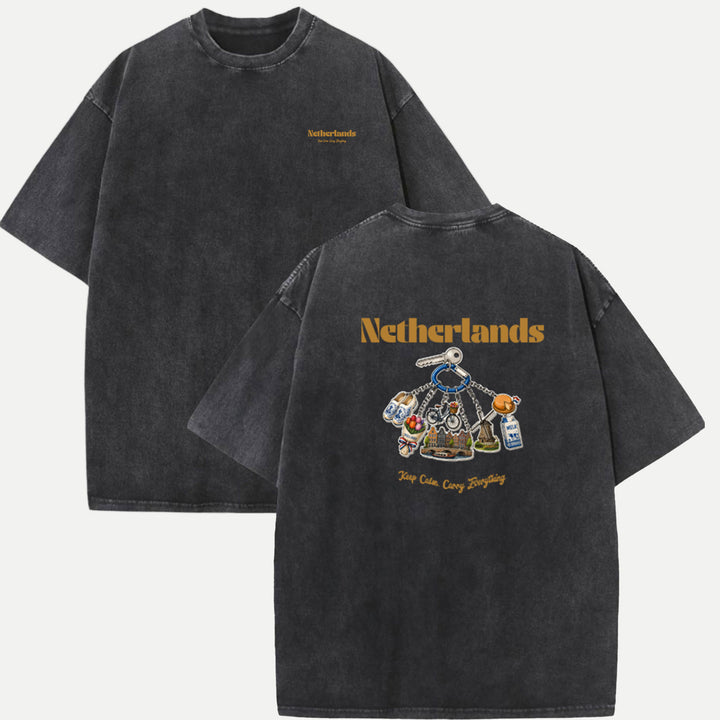 Netherlands Souvenir Keychain T-Shirt