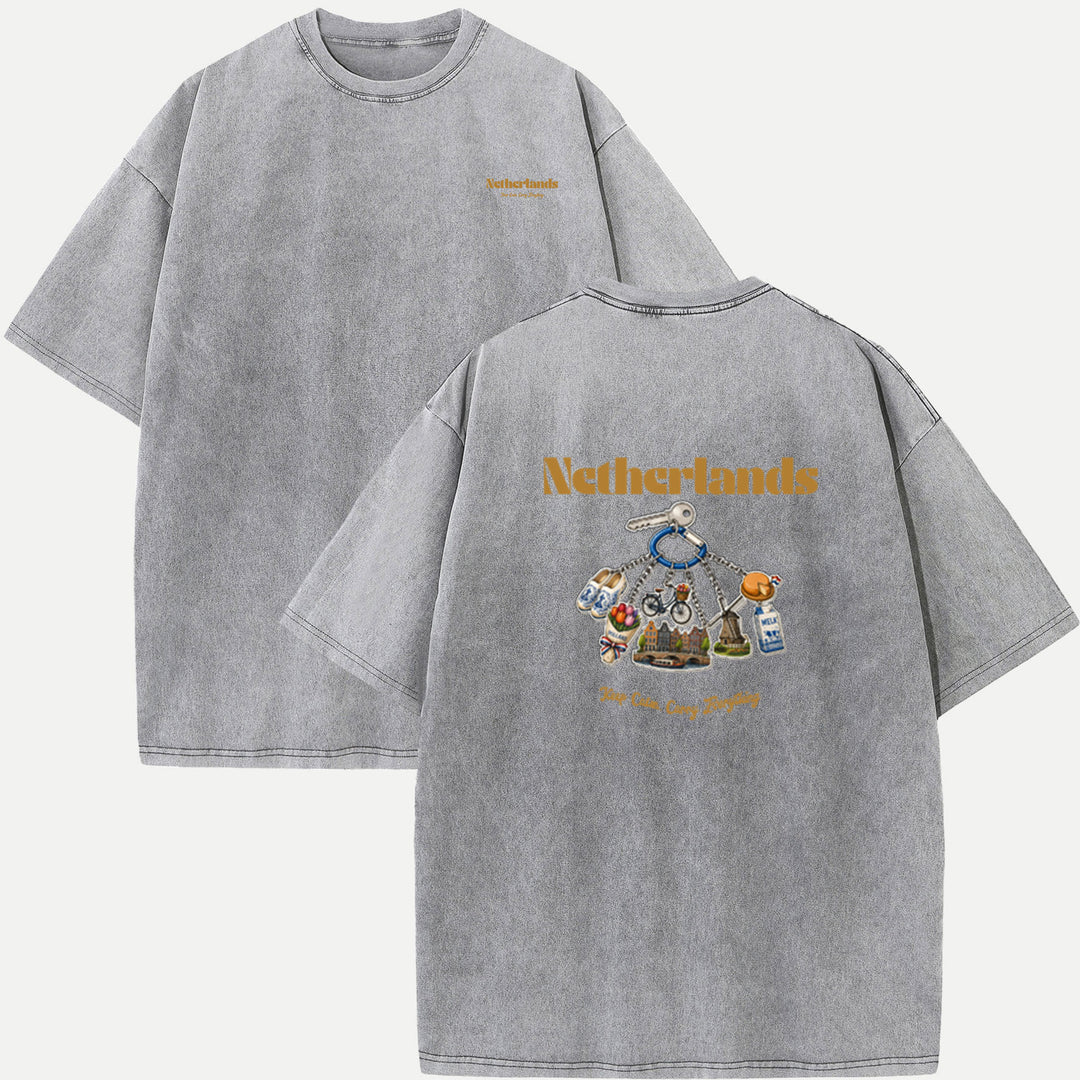 Netherlands Souvenir Keychain T-Shirt