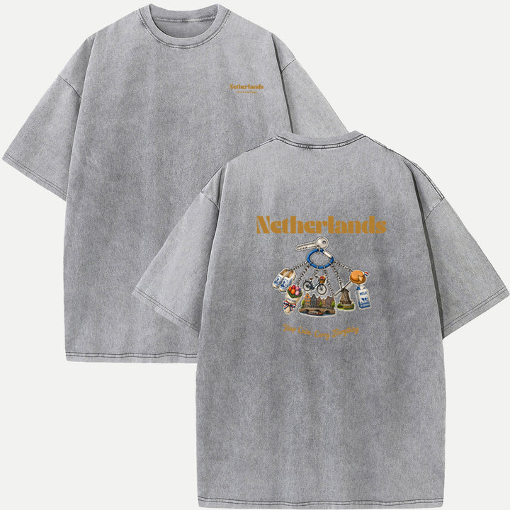 Netherlands Souvenir Keychain T-Shirt