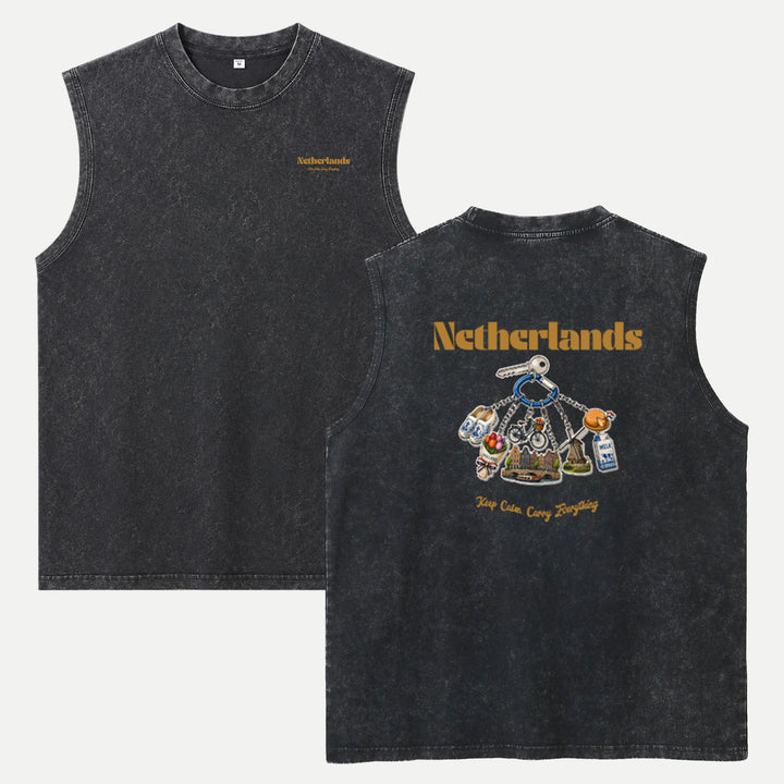 Netherlands Souvenir Keychain T-Shirt