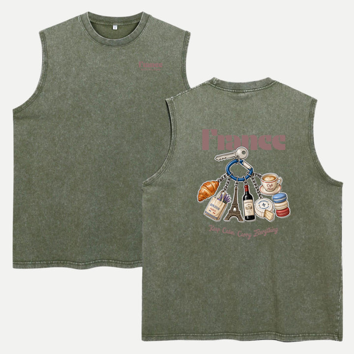 France Souvenir Keychain T-Shirt