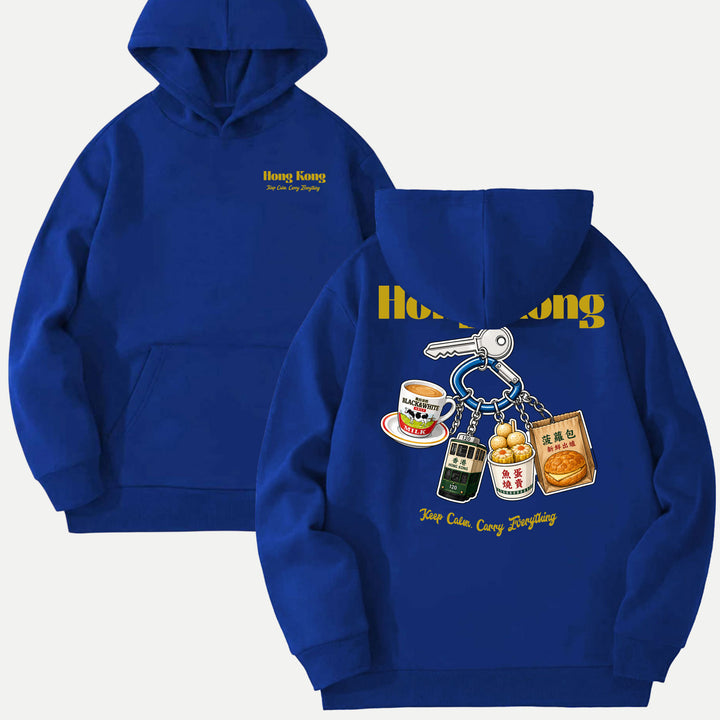 Hong Kong Street Food Keychain Graphic T-Shirt