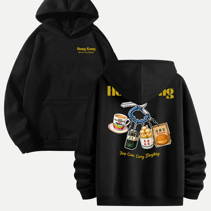 Hong Kong Street Food Keychain Graphic T-Shirt
