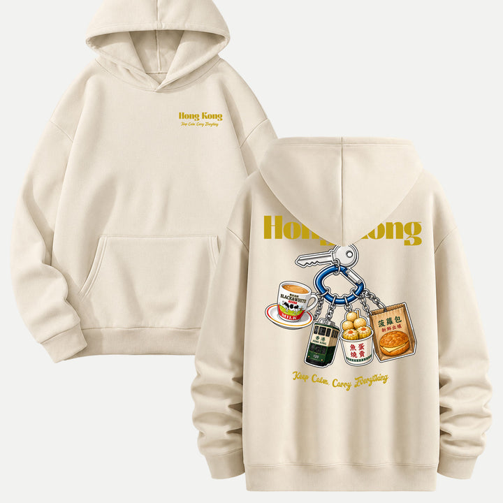 Hong Kong Street Food Keychain Graphic T-Shirt