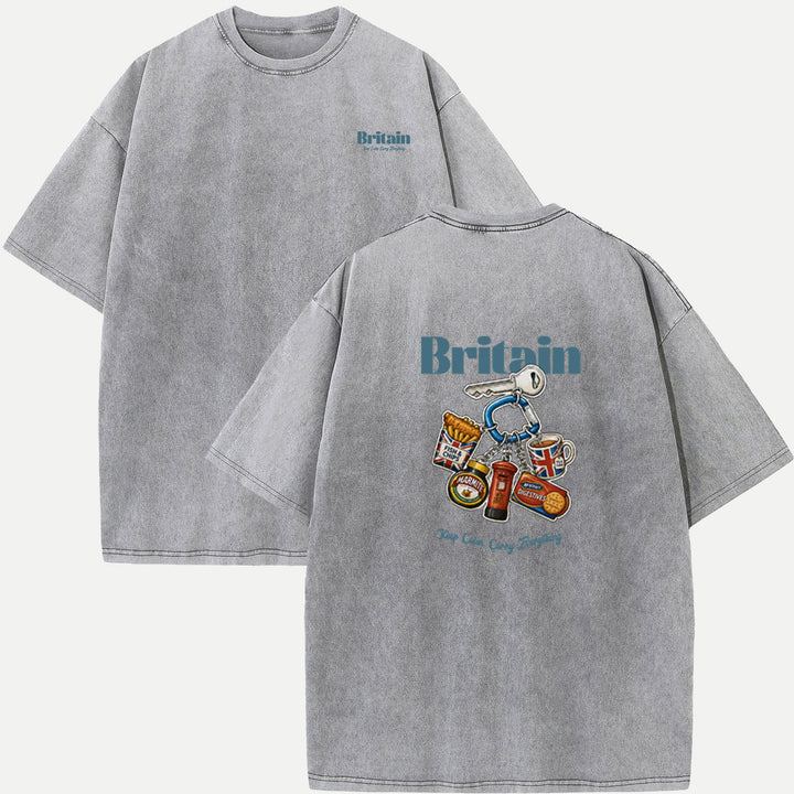 Britain Food Keychain Graphic T-Shirt