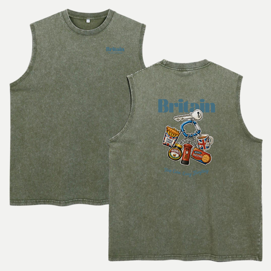 Britain Food Keychain Graphic T-Shirt