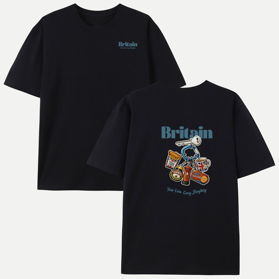 Britain Food Keychain Graphic T-Shirt