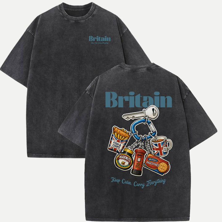 Britain Food Keychain Graphic T-Shirt