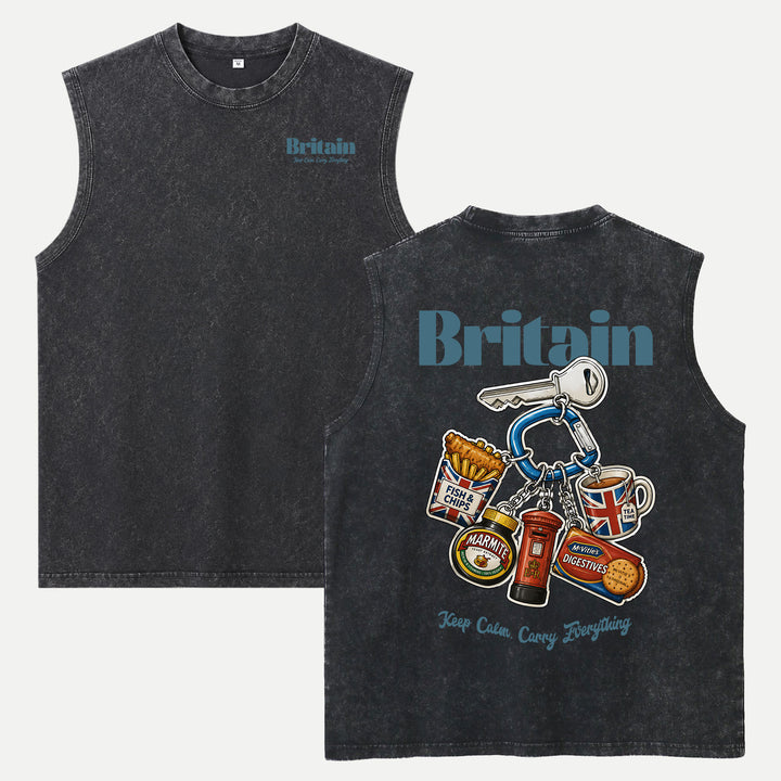 Britain Food Keychain Graphic T-Shirt