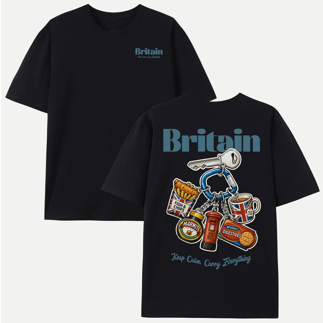 Britain Food Keychain Graphic T-Shirt