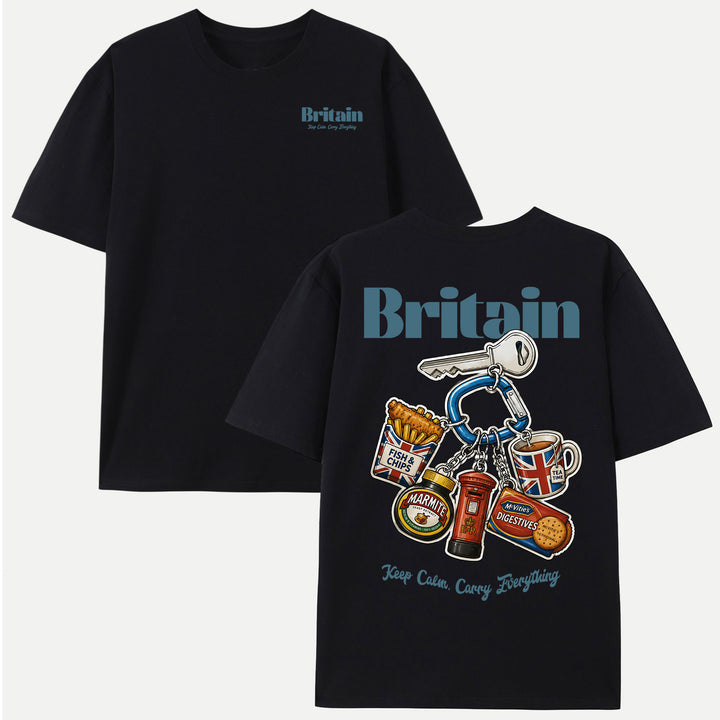 Britain Food Keychain Graphic T-Shirt