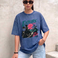 Vintage Explore Biker Graphic T-shirt