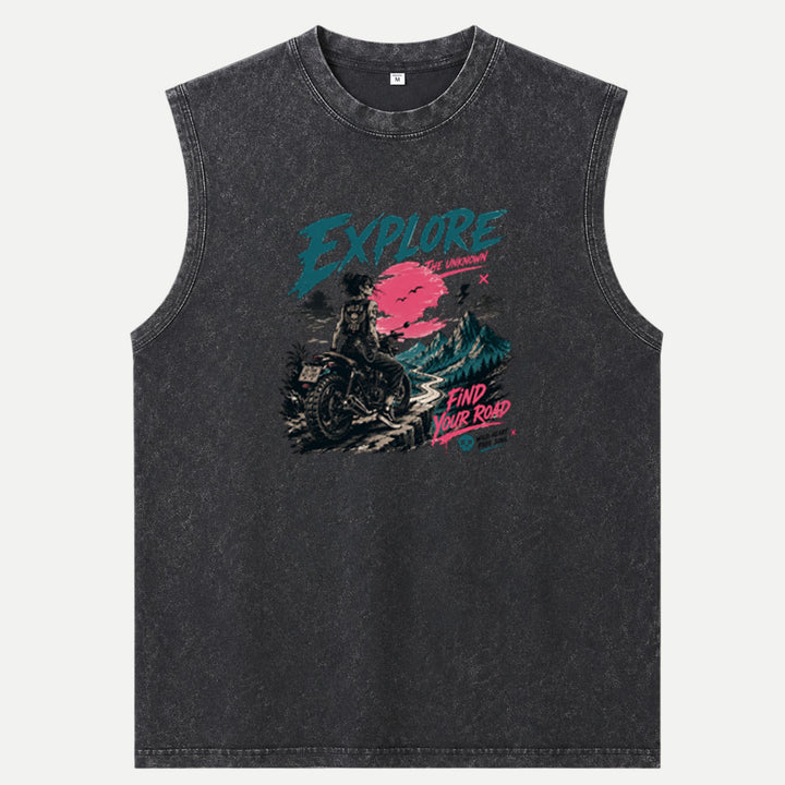 Explore The Unknown Motorcycle T-Shirt