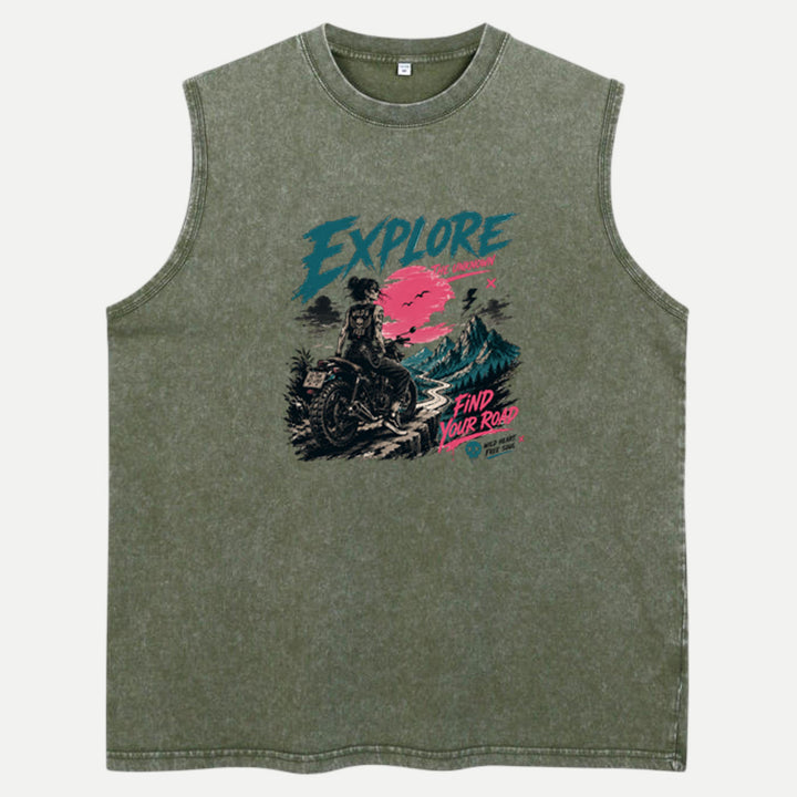 Explore The Unknown Motorcycle T-Shirt