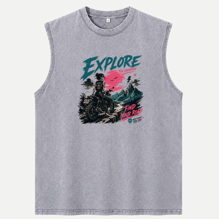 Explore The Unknown Motorcycle T-Shirt