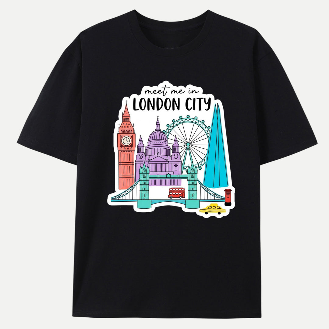 Meet Me In London City Graphic T-Shirt