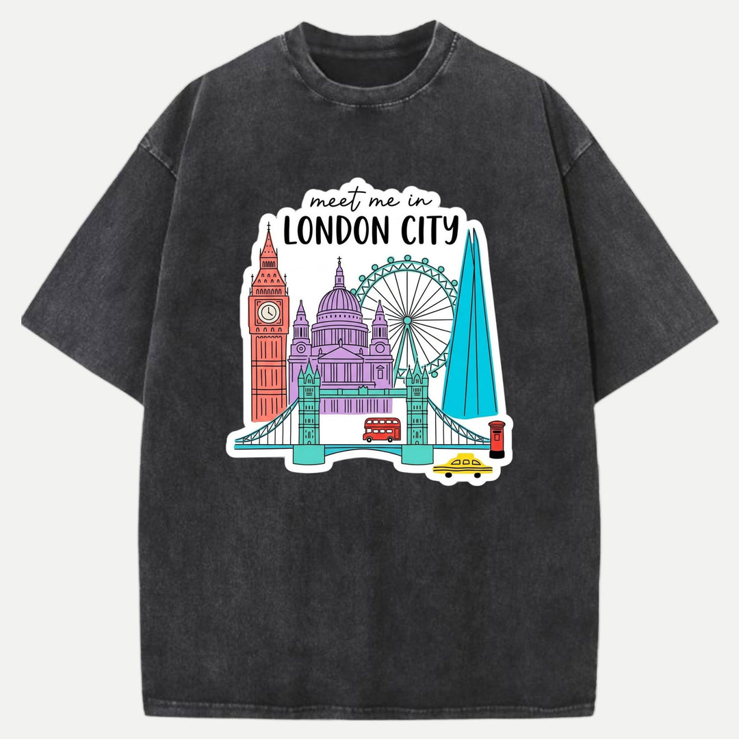 Meet Me In London City Graphic T-Shirt
