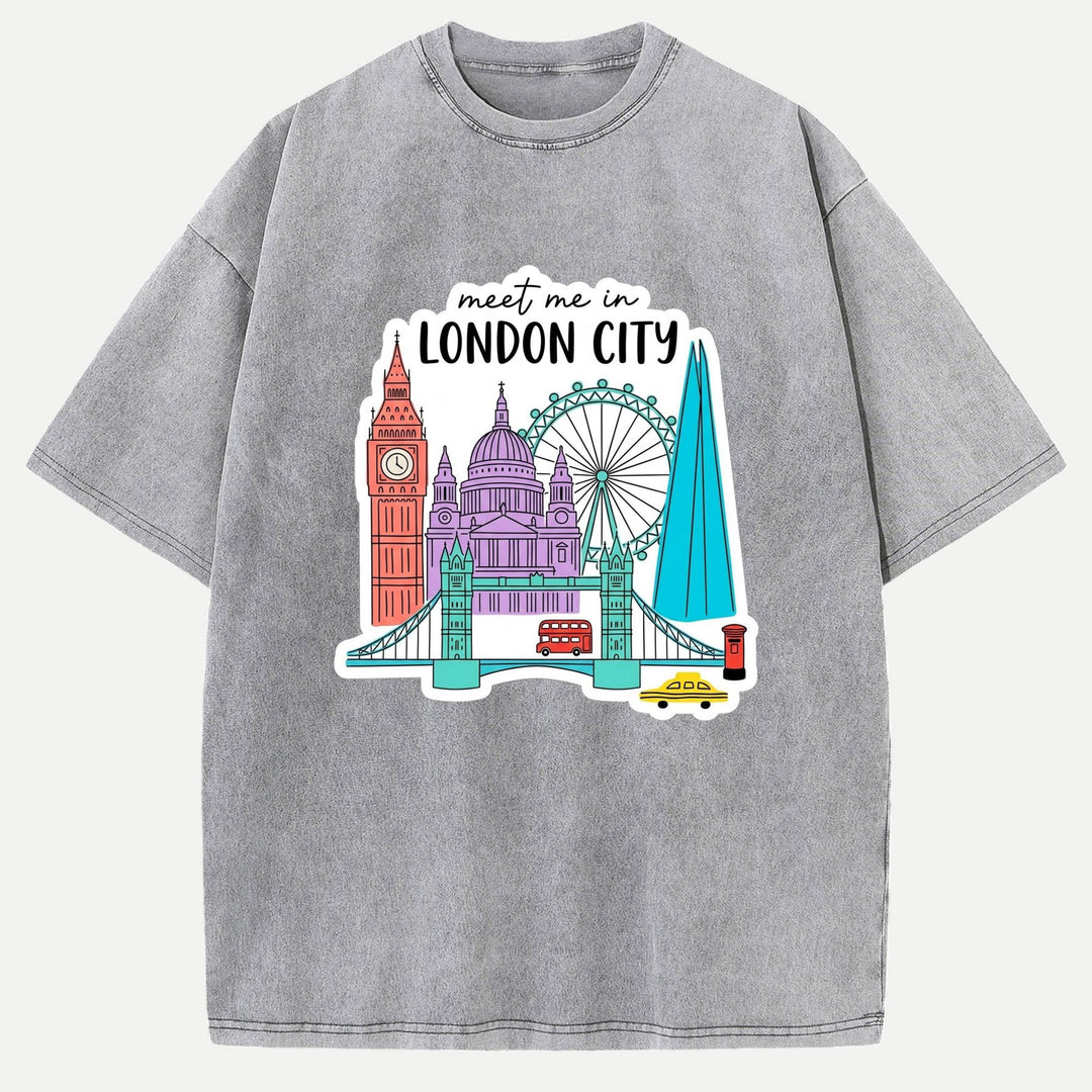 Meet Me In London City Graphic T-Shirt