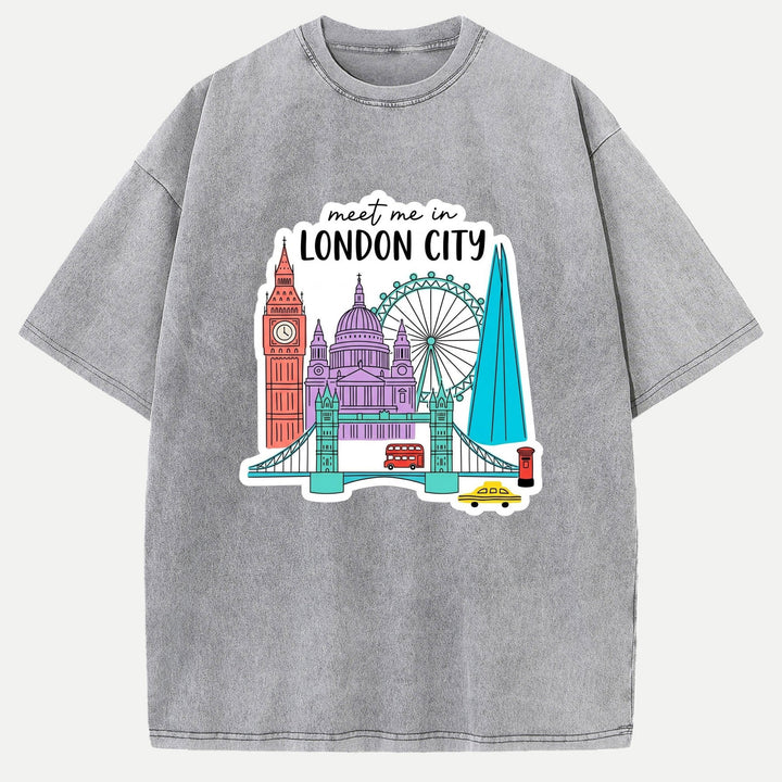 Meet Me In London City Graphic T-Shirt