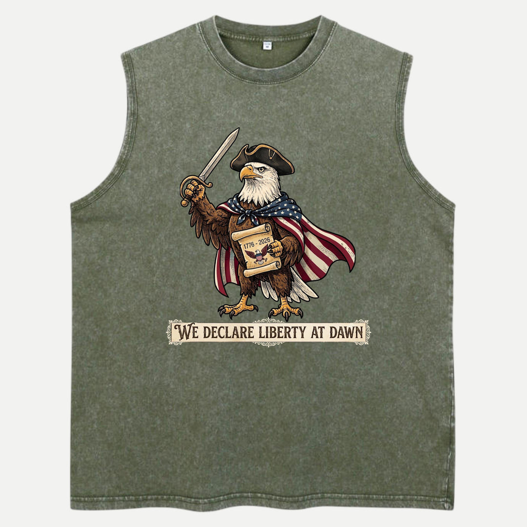 We Declare Liberty At Dawn Eagle Graphic T-Shirt