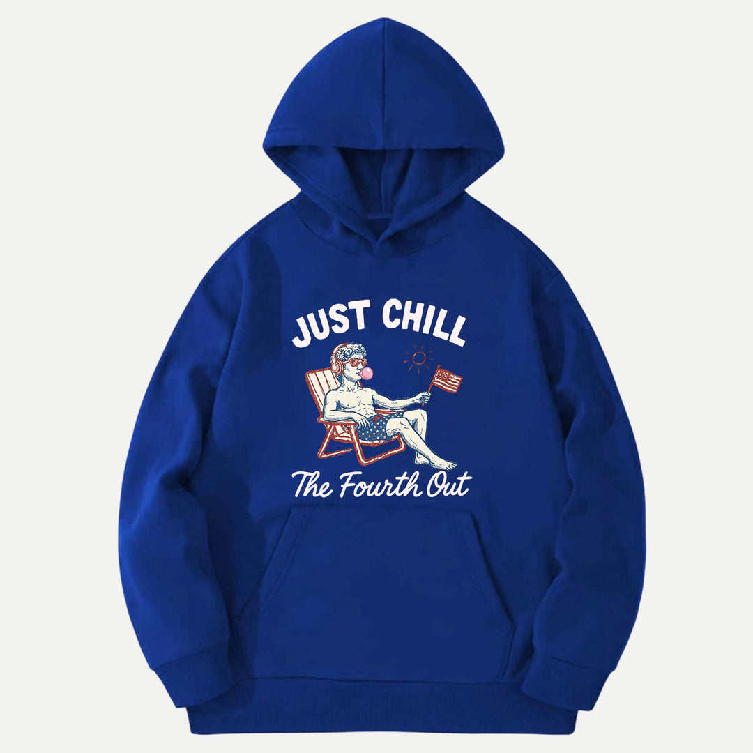 Just Chill The Fourth Out Statue Graphic T-Shirt