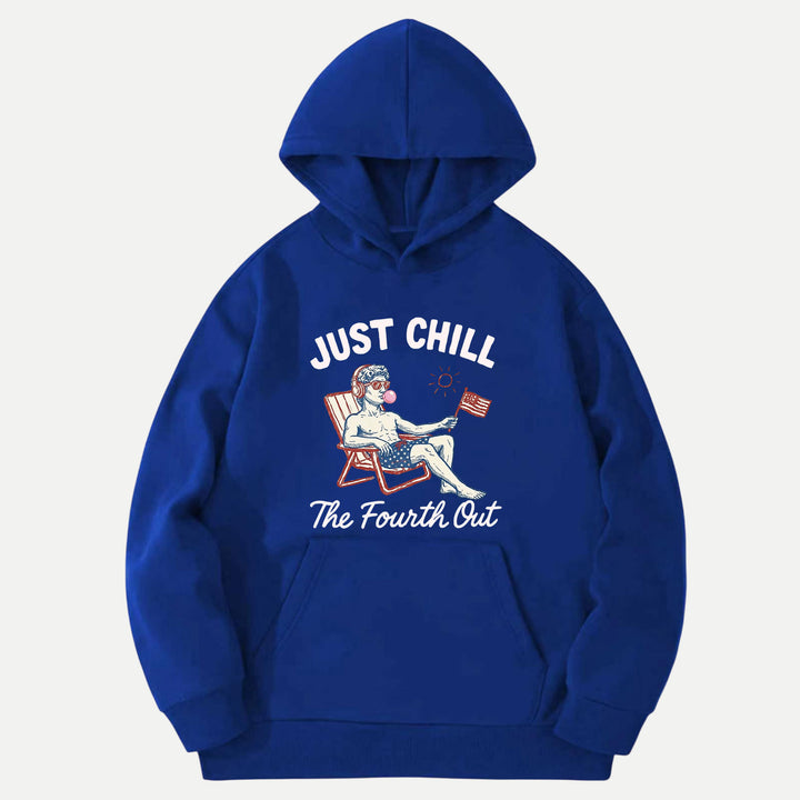 Just Chill The Fourth Out Statue Graphic T-Shirt