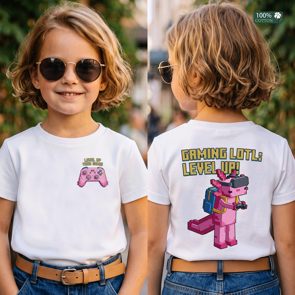 Gaming Lotl Level Up Kids Graphic T-Shirt