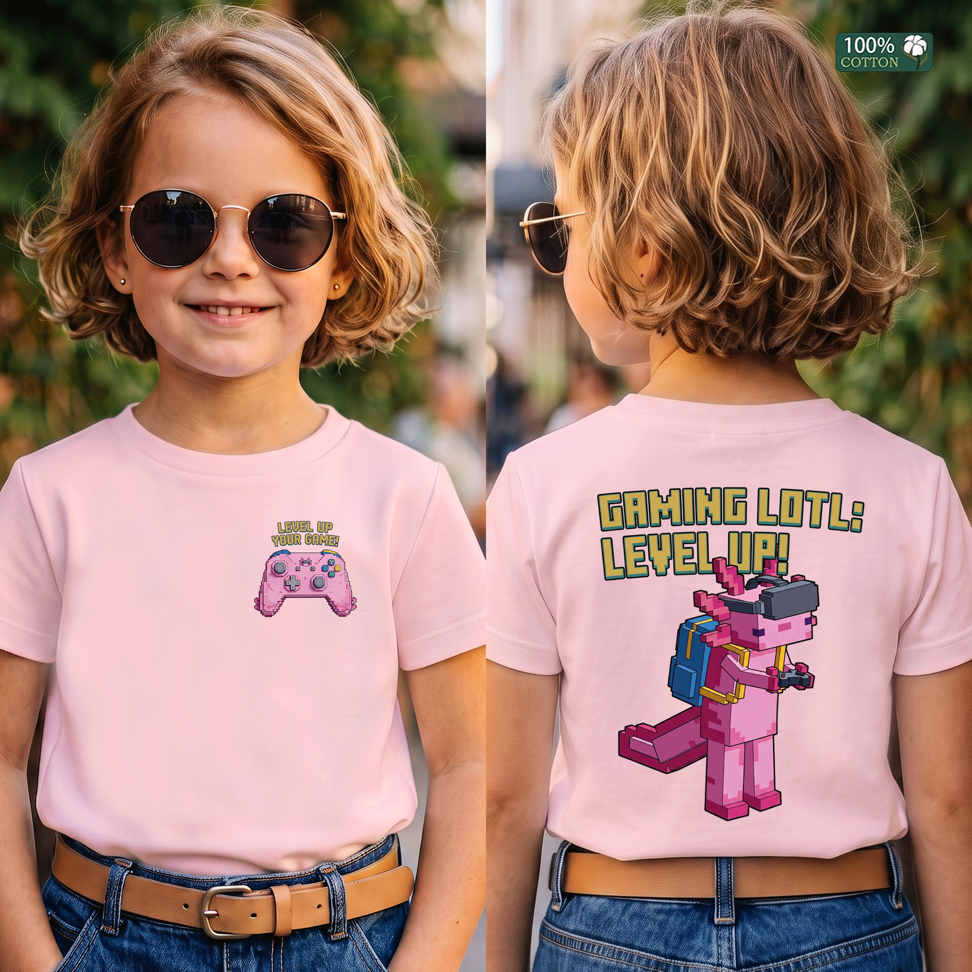 Gaming Lotl Level Up Kids Graphic T-Shirt