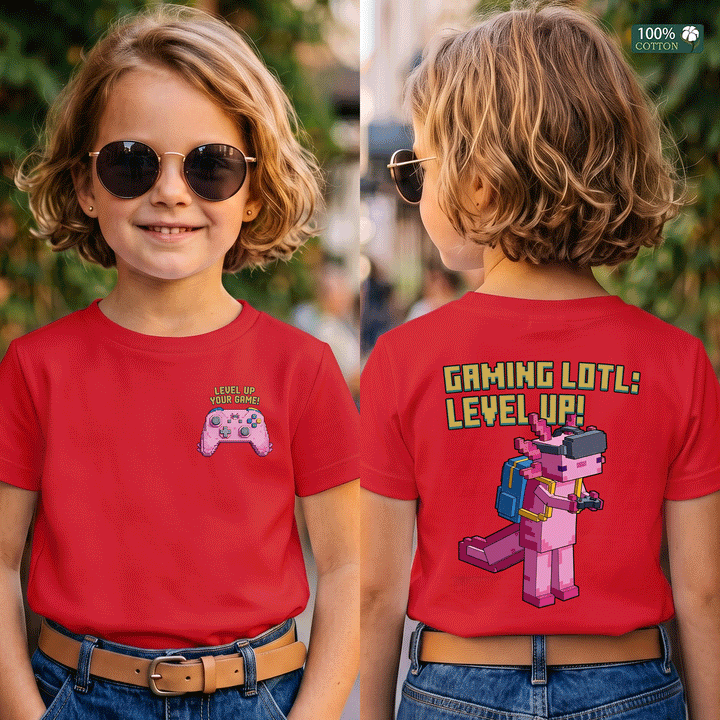 Gaming Lotl Level Up Kids Graphic T-Shirt
