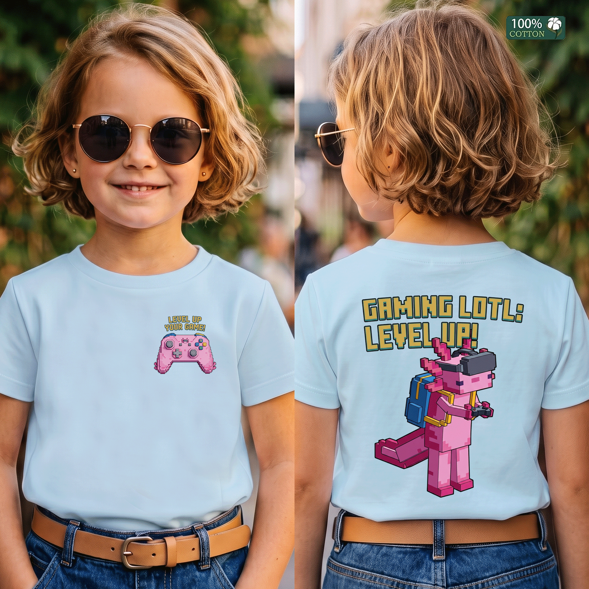 Gaming Lotl Level Up Kids Graphic T-Shirt