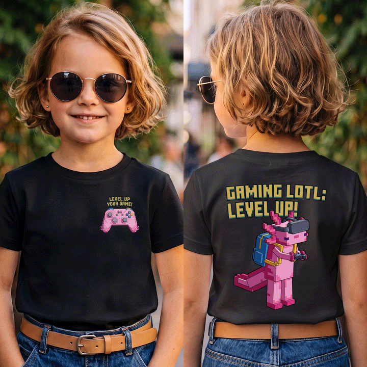 Gaming Lotl Level Up Kids Graphic T-Shirt